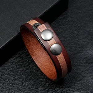 Men’s Snap Leather Bracelet