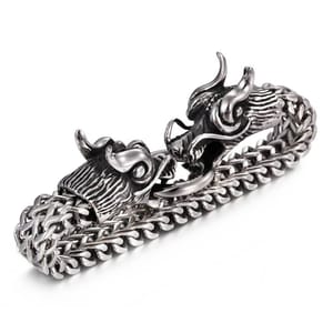 Stainless Steel Dragon Head Bracelet for Men