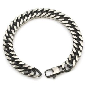 Stainless Steel Flat Curb Chain Bracelet