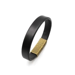 Simple Leather Bracelet for Men with Magnetic Clasp 
