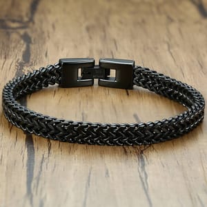 Stainless Steel Foxtail Chain Bracelet 