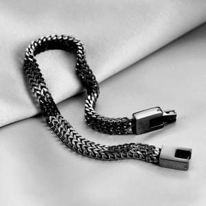 Stainless Steel Foxtail Chain Bracelet