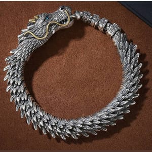 Highly Detailed Dragon Bracelet for Men
