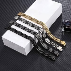 Men’s Foxtail Bracelet with Magnetic Clasp 