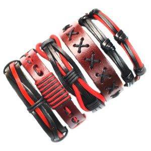 5-Piece Bracelet Set with Color Details