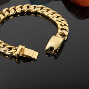 Stainless Steel Cuban Link Bracelet 