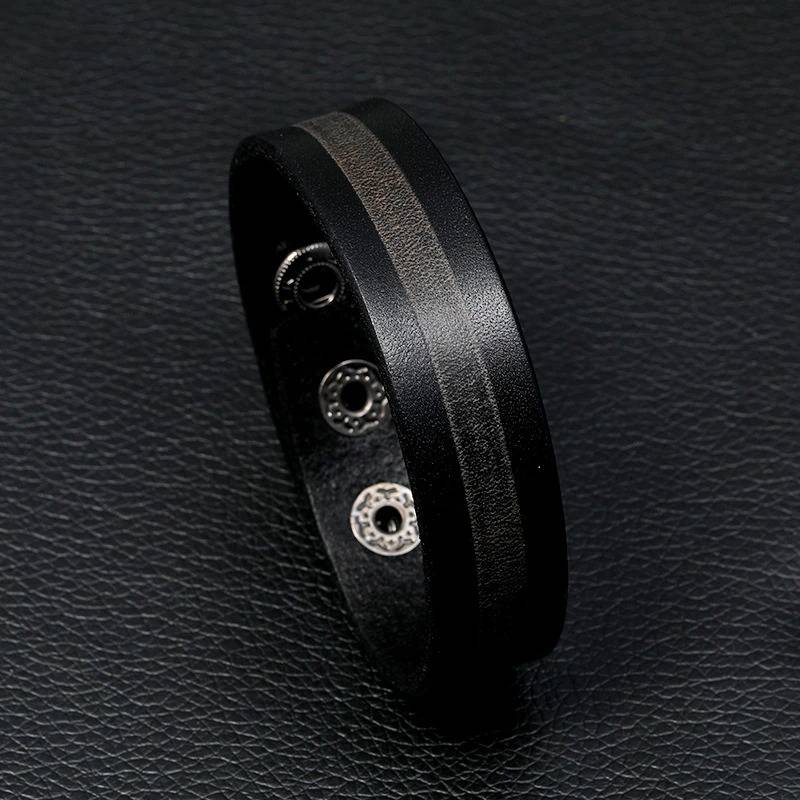 Men’s Snap Leather Bracelet
