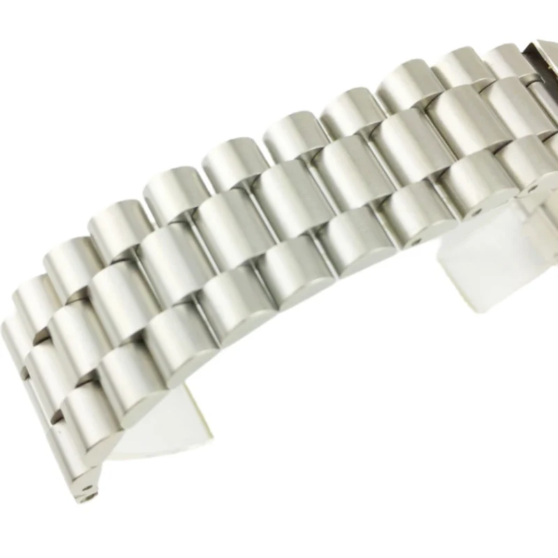 Solid Stainless Steel President Style Watch Band 8 Solid Stainless Steel President Style Watch Band