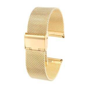 Stainless Steel Mesh Watch Band with Adjustable Clasp