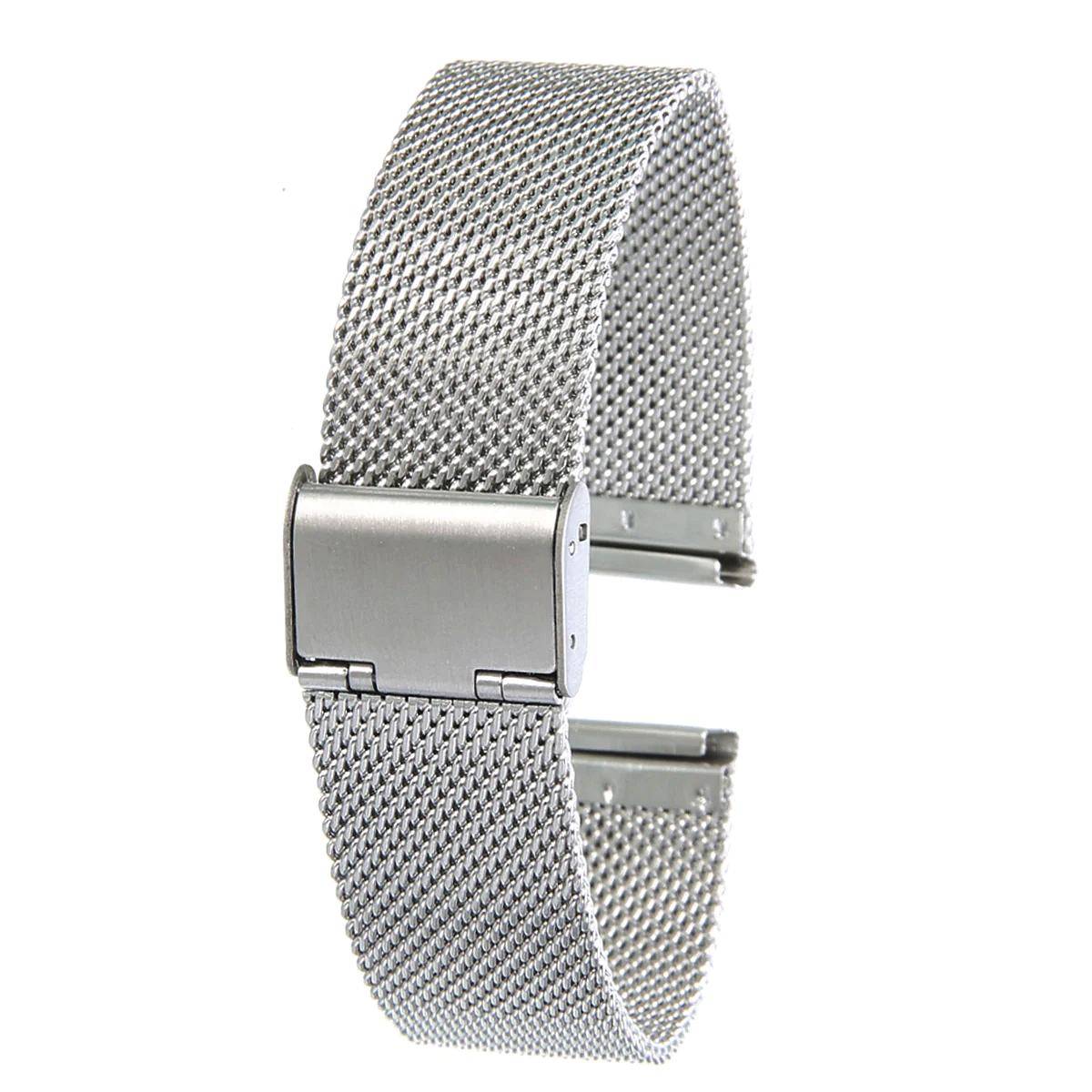 Heavy Duty Stainless Steel Watch Band with Hidden Clasp