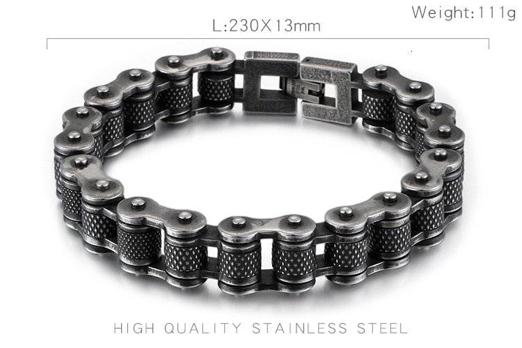 Stainless Steel Motorcycle Chain Bracelet