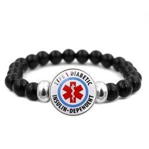 Beaded Medical Alert Bracelet