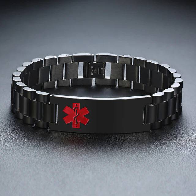 Stainless Steel Engravable Medical Alert Bracelet