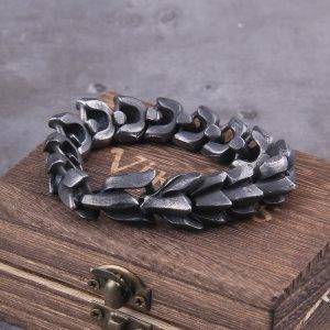 Jormungandr Bracelet with Wooden Gift Box 
