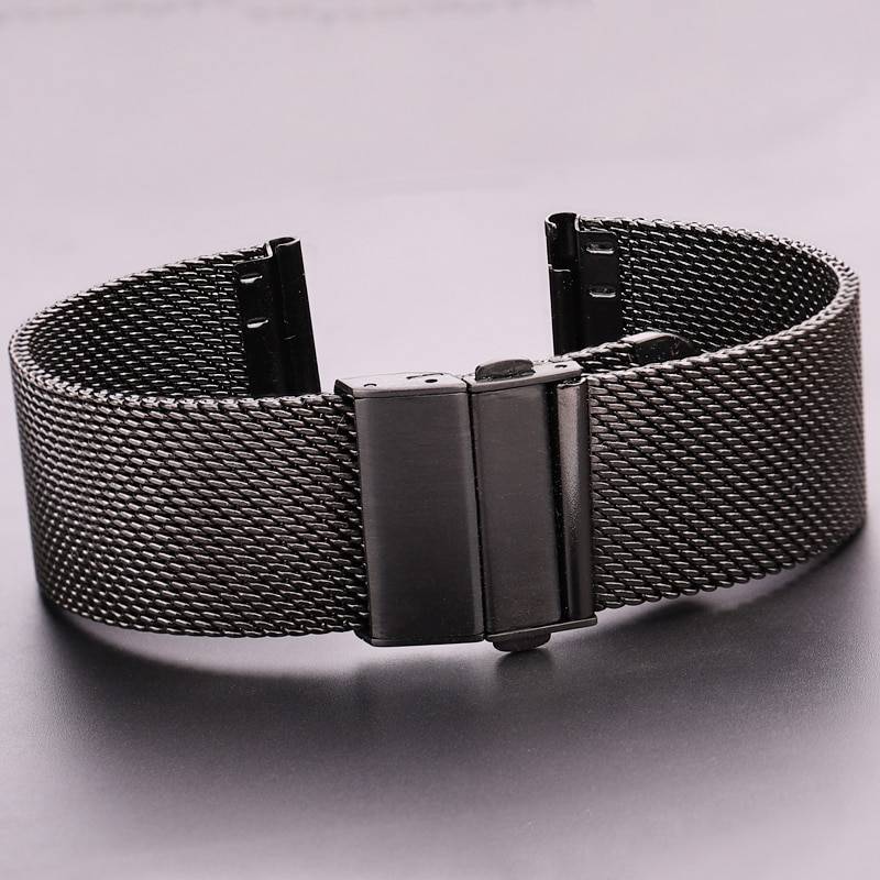 Milanese Mesh Watch Strap with Deployment Clasp