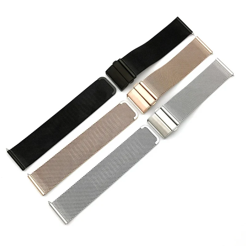 Milanese Mesh Watch Strap with Deployment Clasp