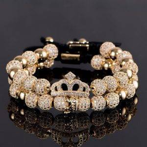 King and Queen Crown Bracelets