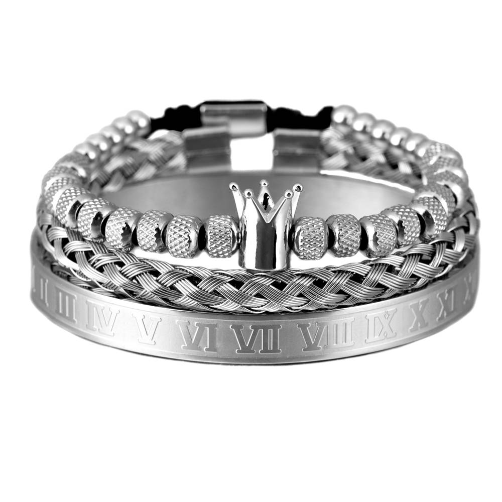 Stainless Steel Bracelets, Mens Roman Bracelet