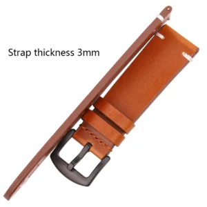 Oil Wax Leather Watch Band