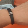 Men’s Silicone Rubber Bracelet with Stainless Steel Buckle